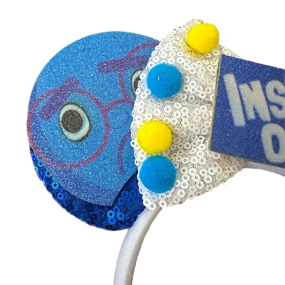 Disney Inspired INSIDE OUT Handmade Minnie Mouse Ears - NWOT - Picture 4 of 4